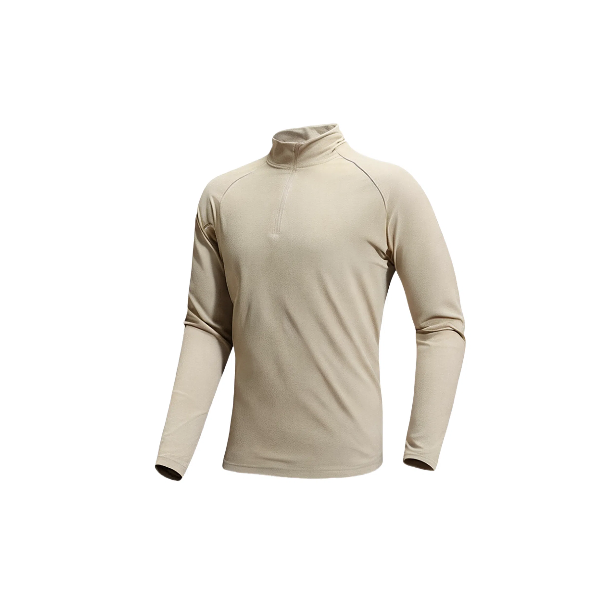 浪莎 户外轻薄速干运动弹力抗皱跑步长袖健身衣 男款