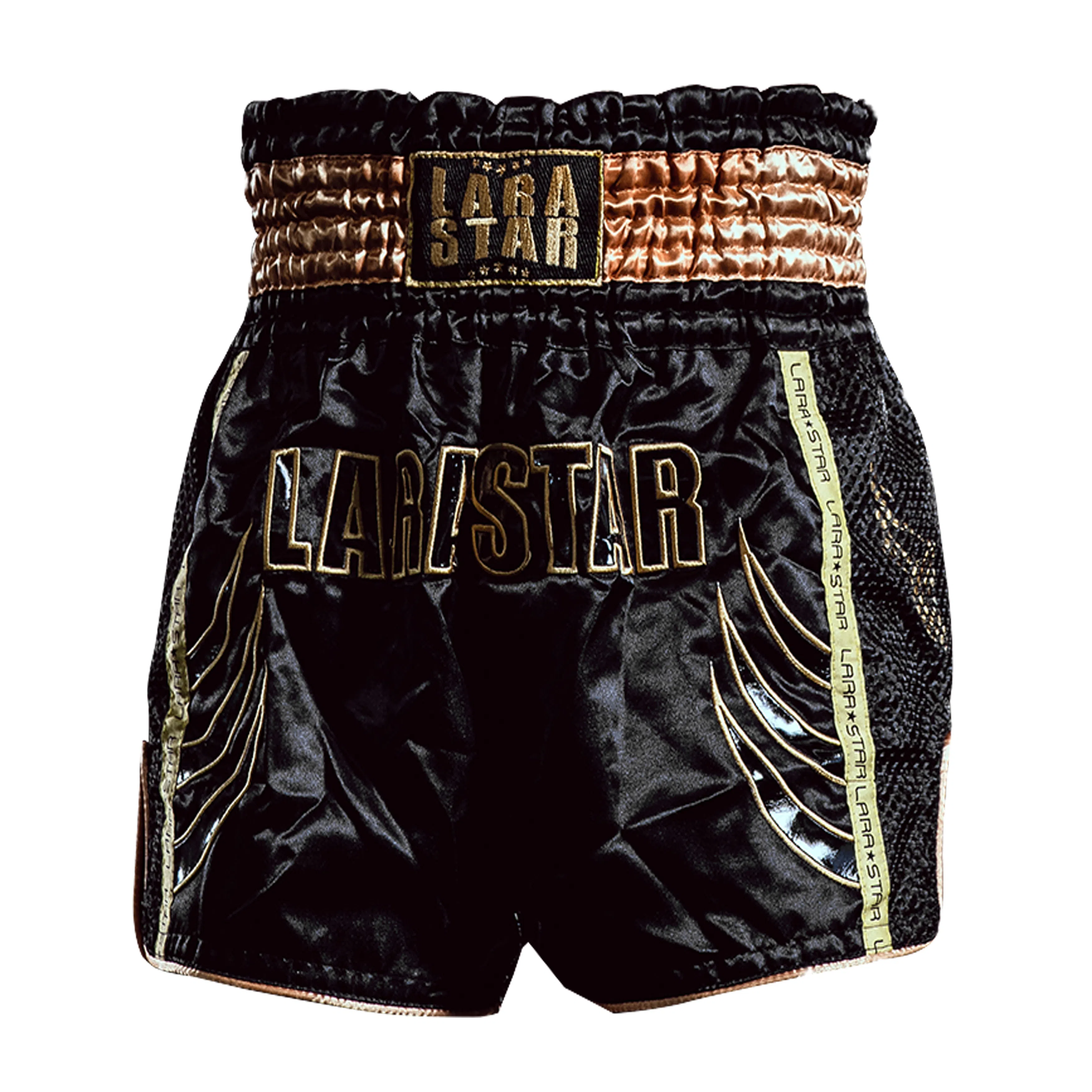 LARA STAR Boxing Shorts Black