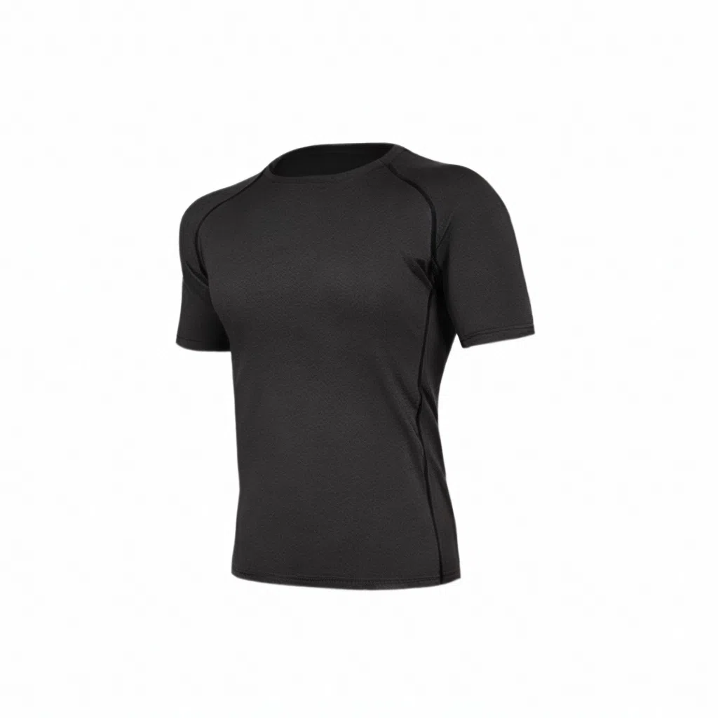 浪莎 运动舒适透气短袖健身衣 男款