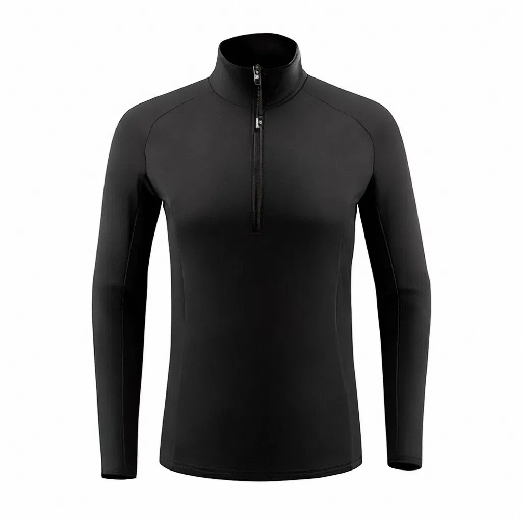 浪莎 立领运动速干长袖健身衣 男款