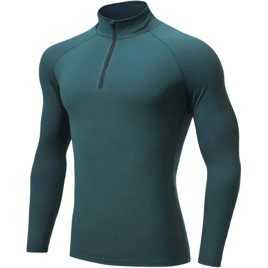 浪莎 高领运动篮球跑步健身衣 男款