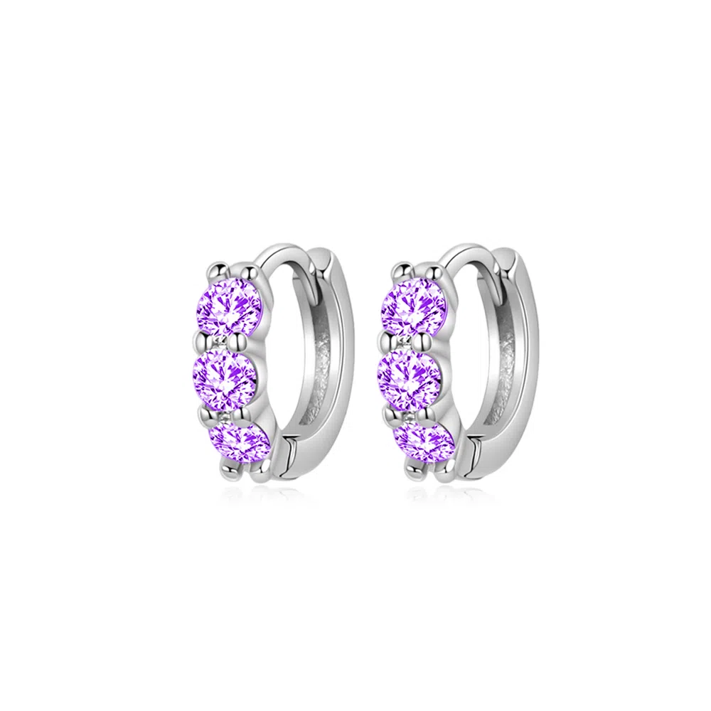 饰伴 锆韵流光 时尚简约 精致高级 雅致 小众 创意设计日常百搭 甜美清新 好运 温柔大方 合金 耳环 女款