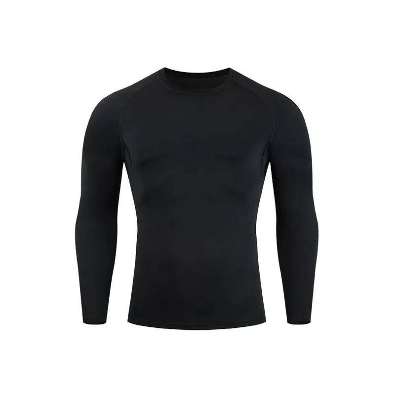 浪莎 运动紧身长袖休闲速干健身衣 男款