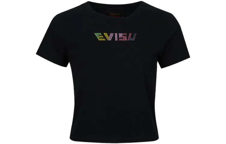 EVISU SS24 Black T-Shirt