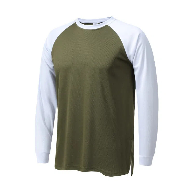 浪莎 长袖圆领快干衣跑步篮球足球训练健身衣 男款