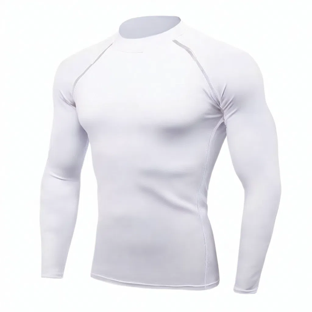 浪莎 长袖运动紧身弹力高领速干健身衣 男款