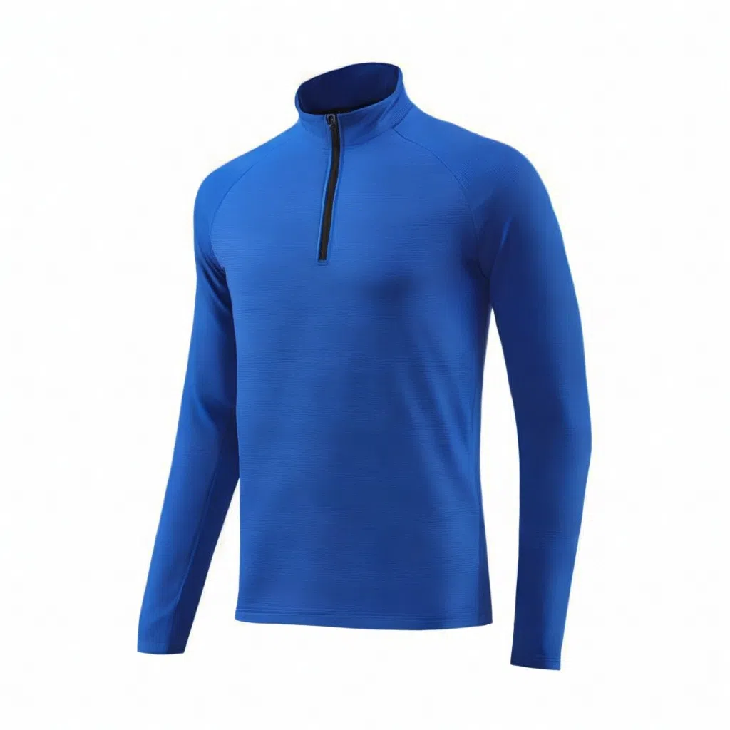 浪莎 半拉链弹力速干立领健身衣 男款