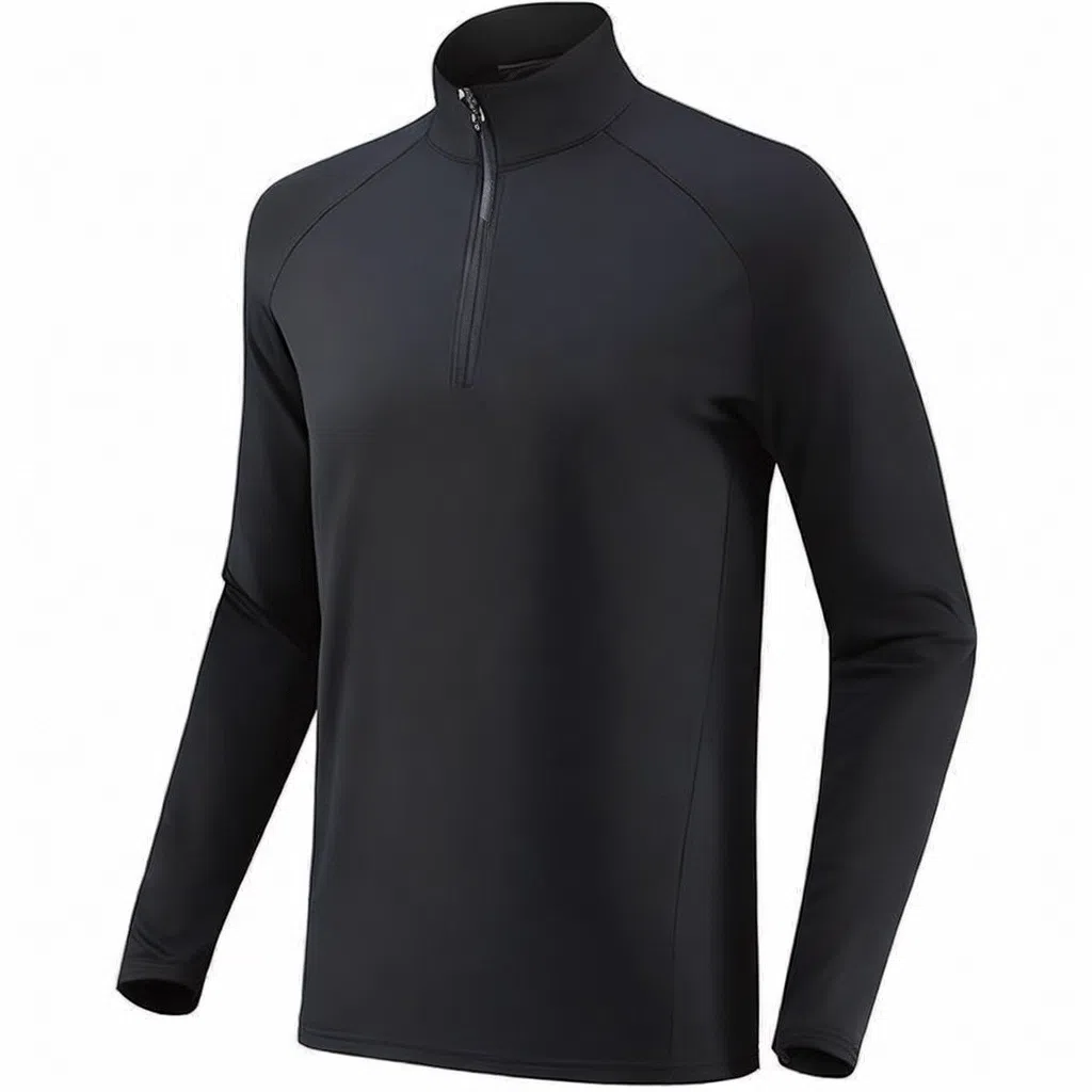 浪莎 半拉链速干透气运动户外跑步健身衣 男款