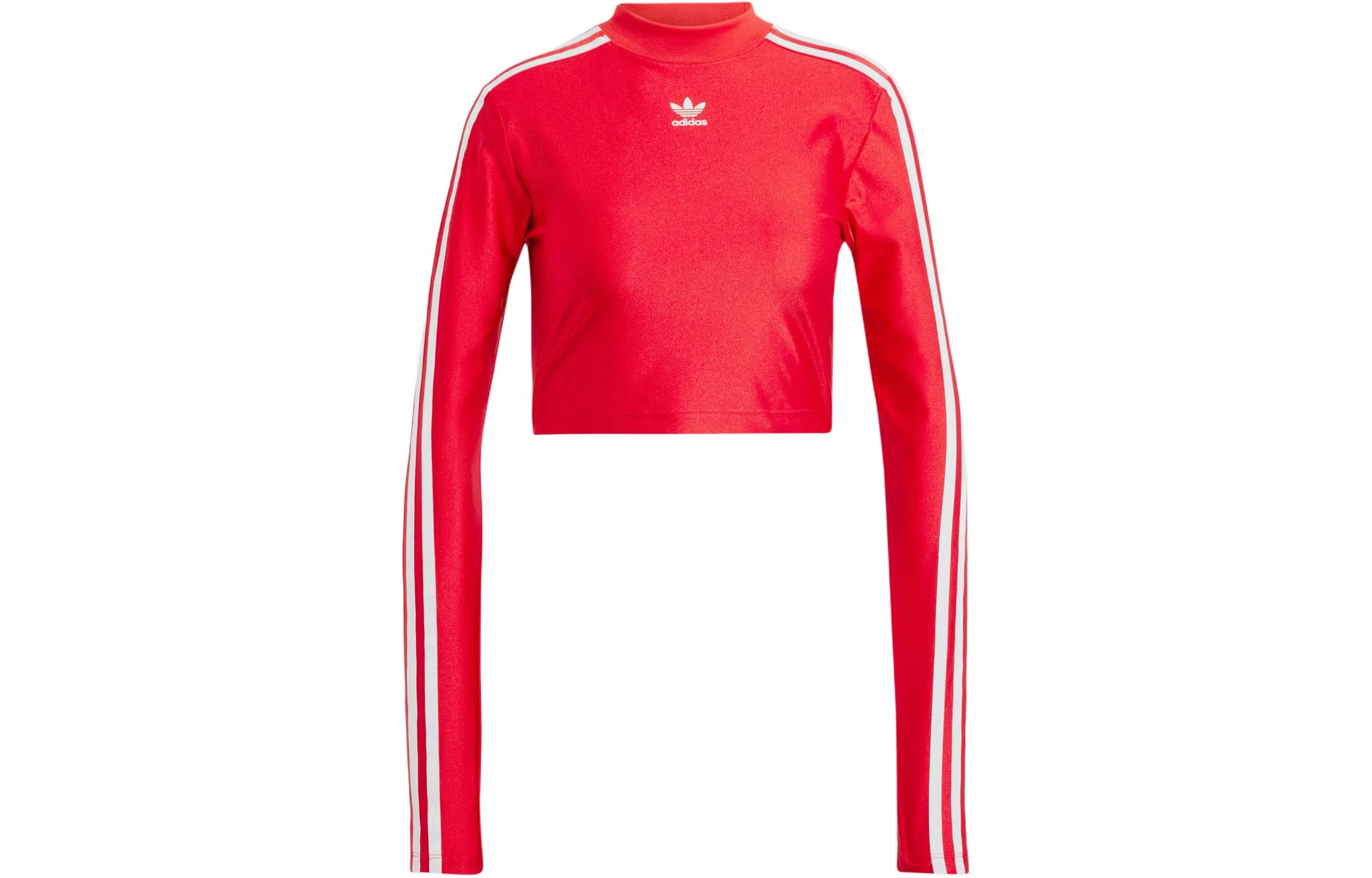 adidas originals 3-Stripes 3-Stripes Cropped Long-Sleeve Top T