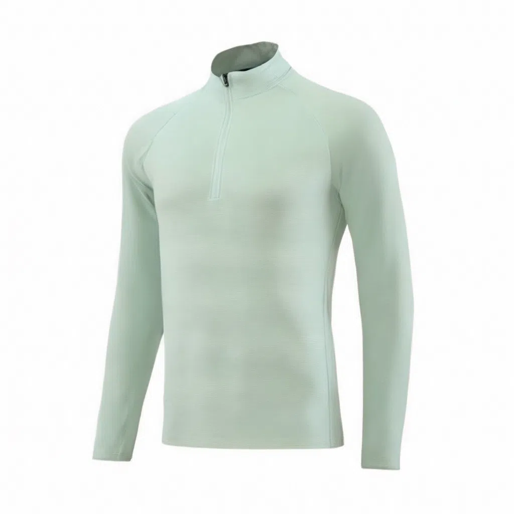 浪莎 半拉链弹力速干立领健身衣 男款