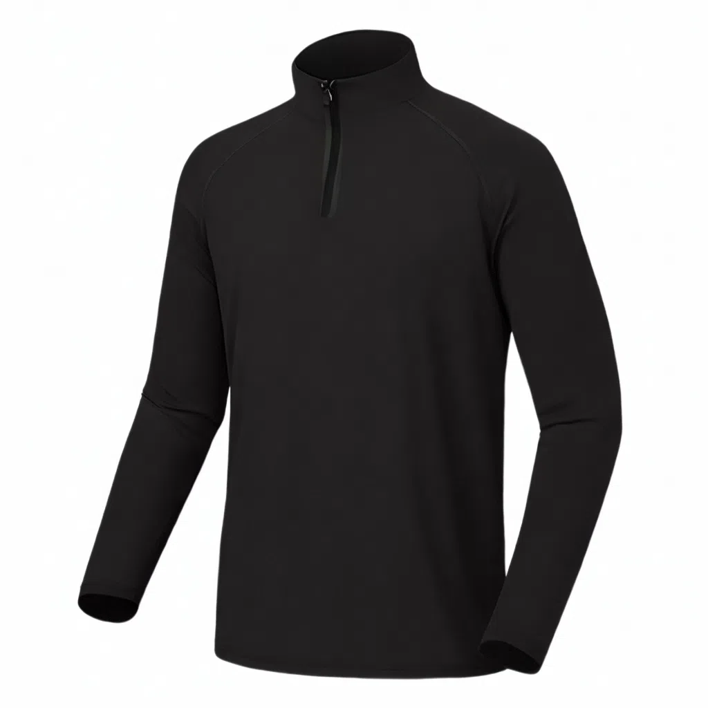 浪莎 半拉链运动长袖投篮服健身衣 男款