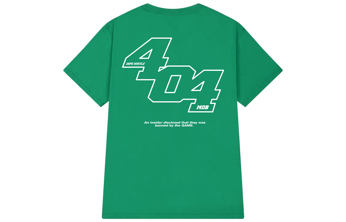 404MOB GANG Logo Print T-Shirt