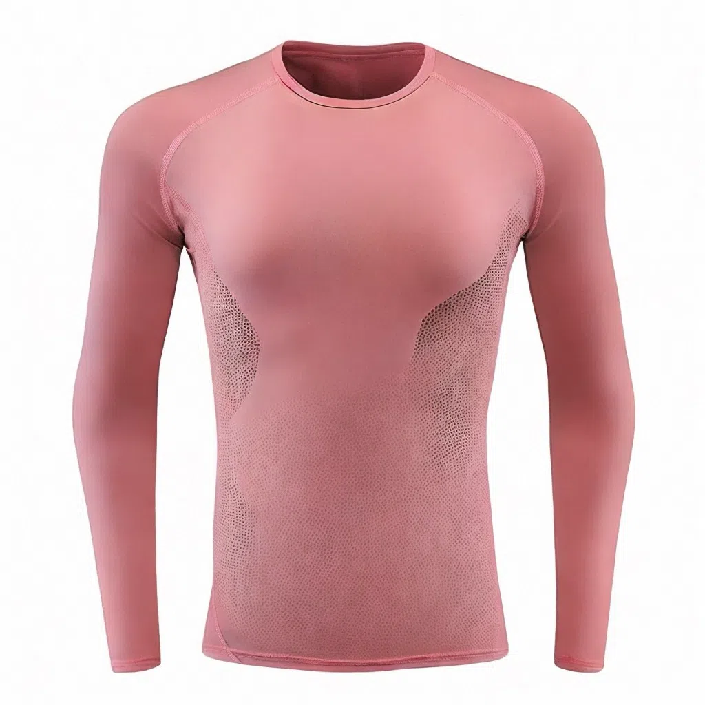 浪莎 压缩速干长袖健身衣 男款
