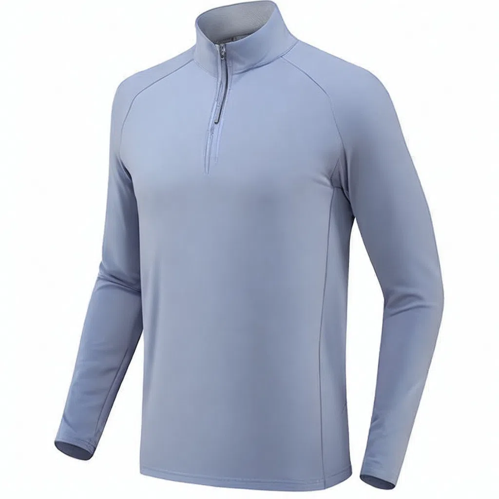 浪莎 半拉链速干透气运动户外跑步健身衣 男款