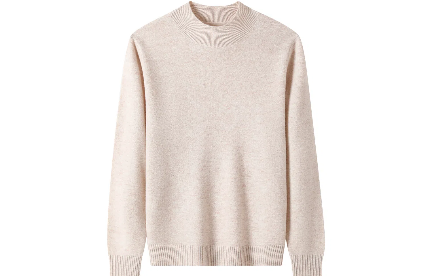 恒源祥 纯色半高领针织套头毛衣 女款