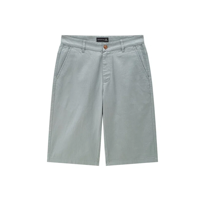 佐丹奴 纯色百搭舒适五分休闲短裤 男款