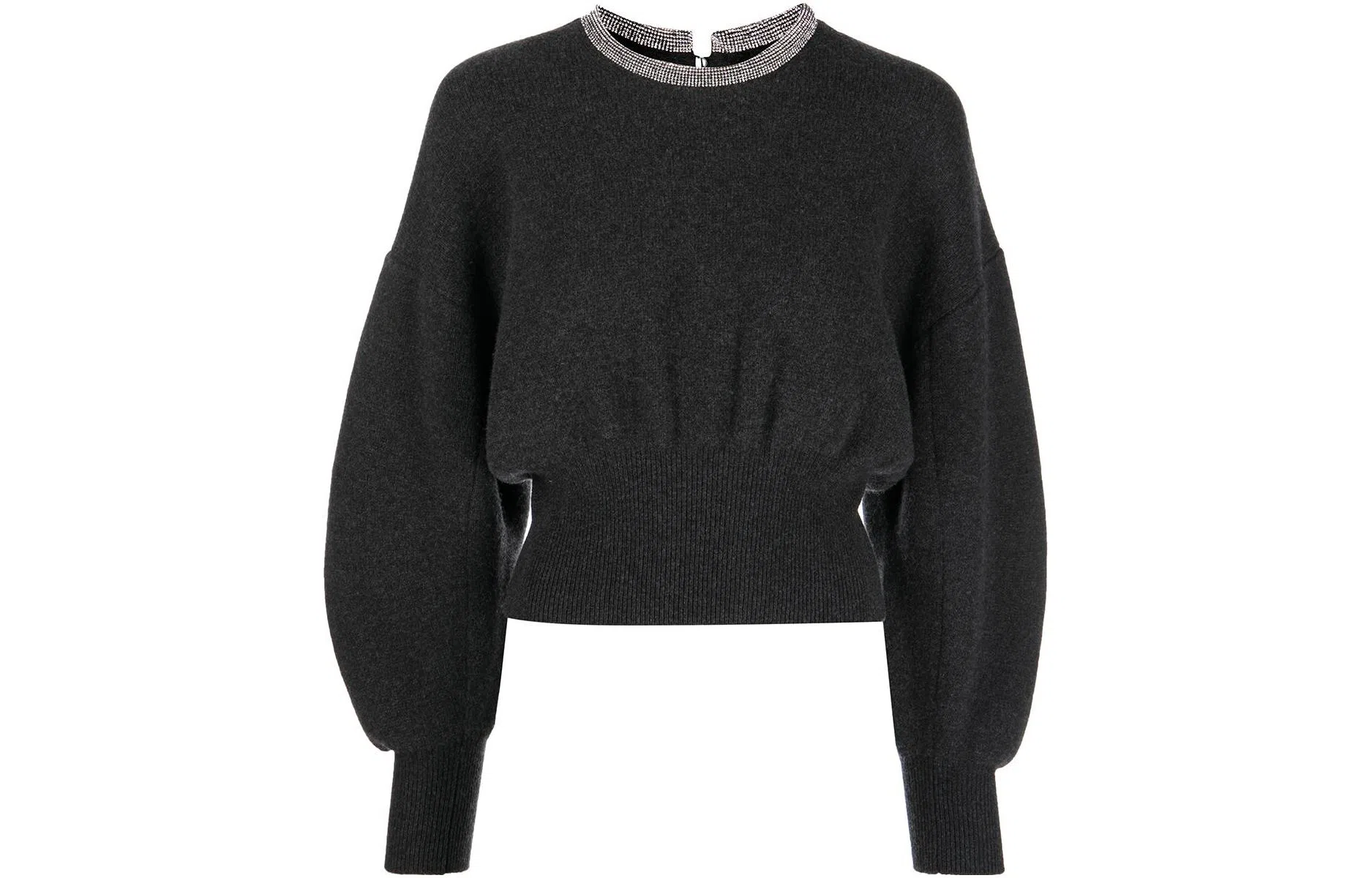 Alexander Wang FW22 Crystal Collar Sweater