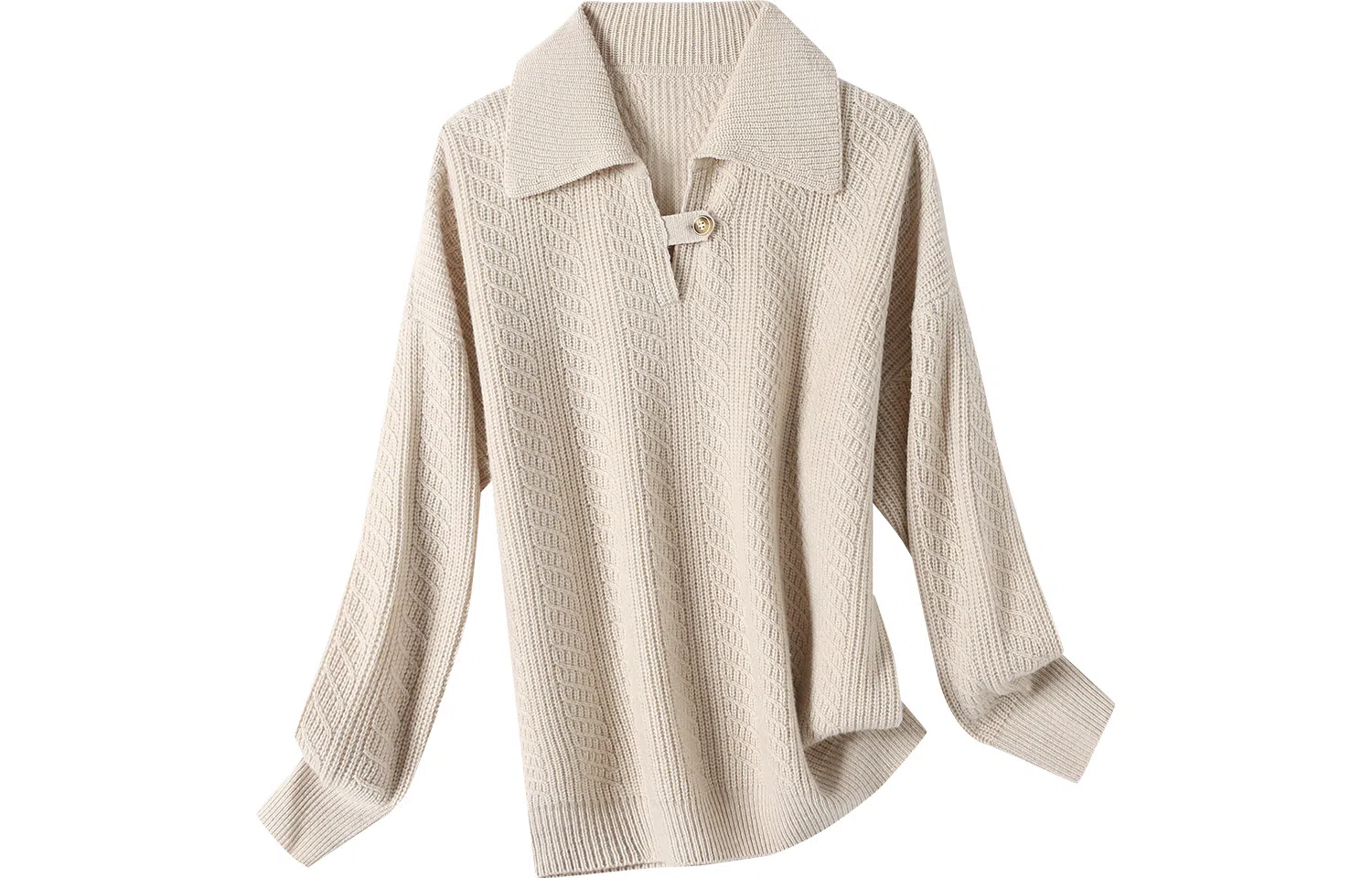 恒源祥 纯色保暖长袖毛衣 男女同款