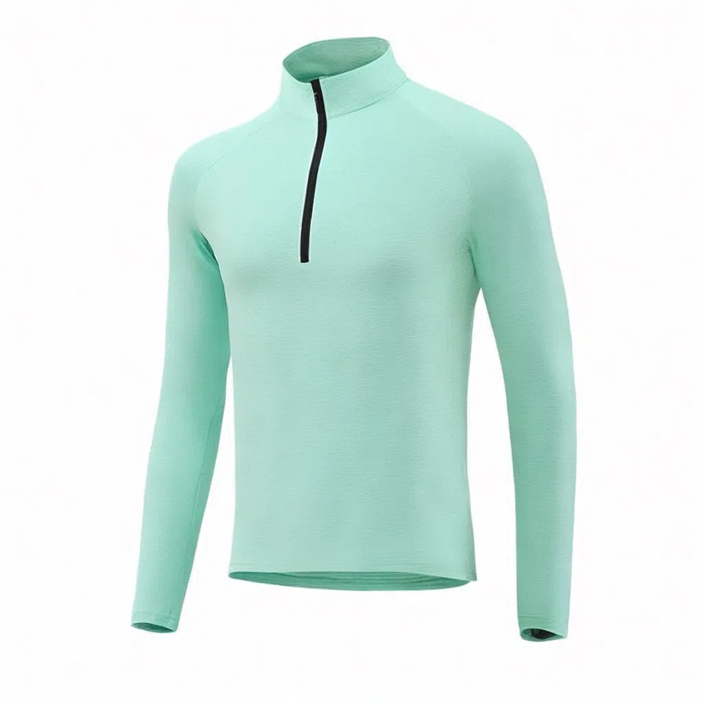 浪莎 半拉链跑步速干长袖健身衣 男款