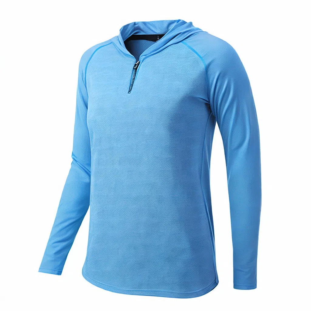 浪莎 纯色运动连帽速干衣健身衣 男款