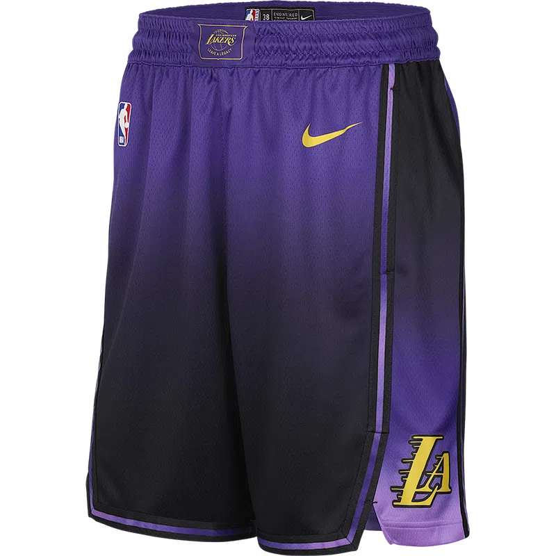 Nike x NBA Los Angeles Lakers Basketball Shorts Black