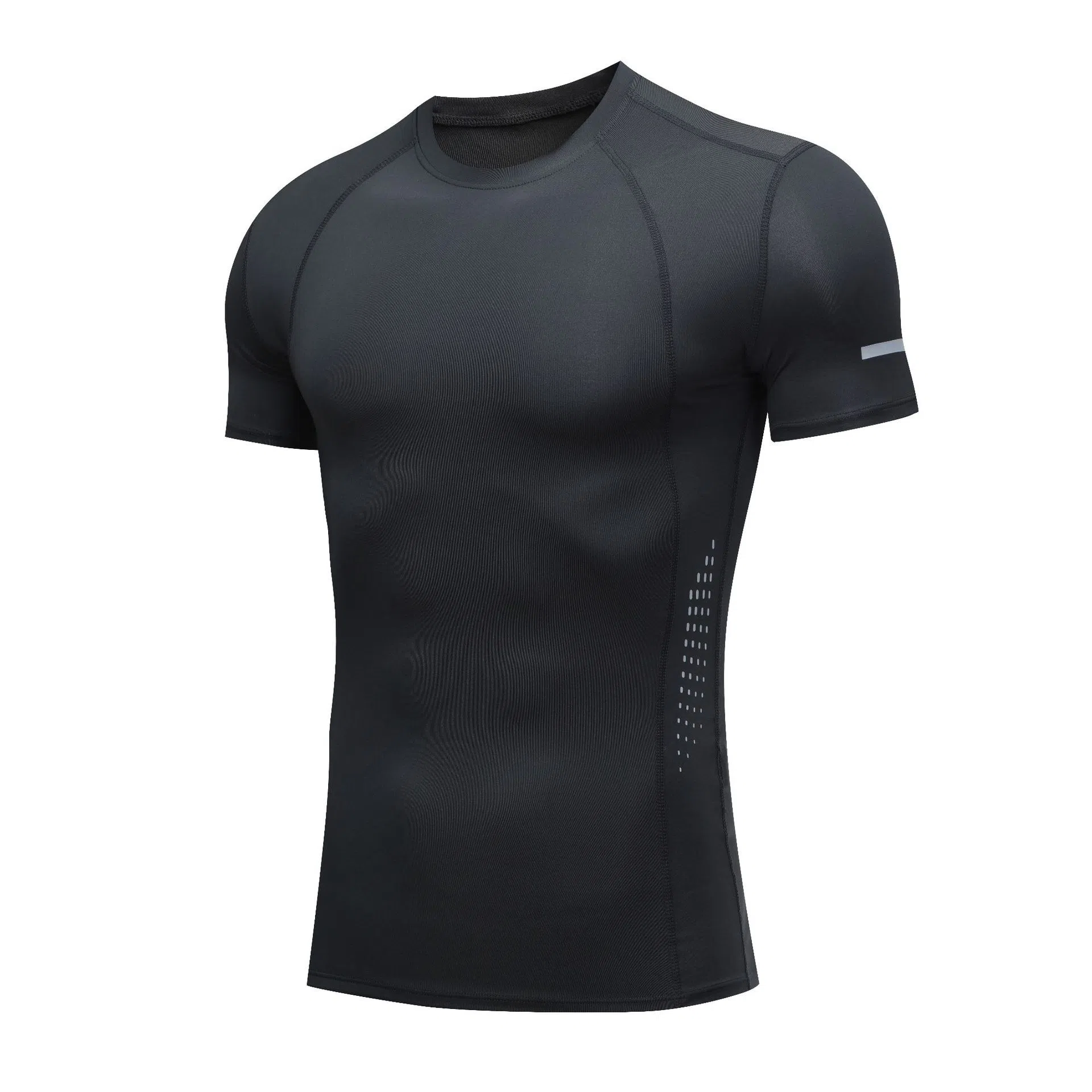 玉儿恋 跑步运动紧身服透气修身薄款高弹速干短袖健身衣 男款