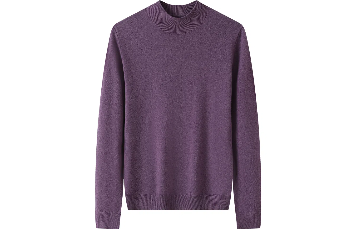 恒源祥 纯色休闲半高领针织套头毛衣 女款