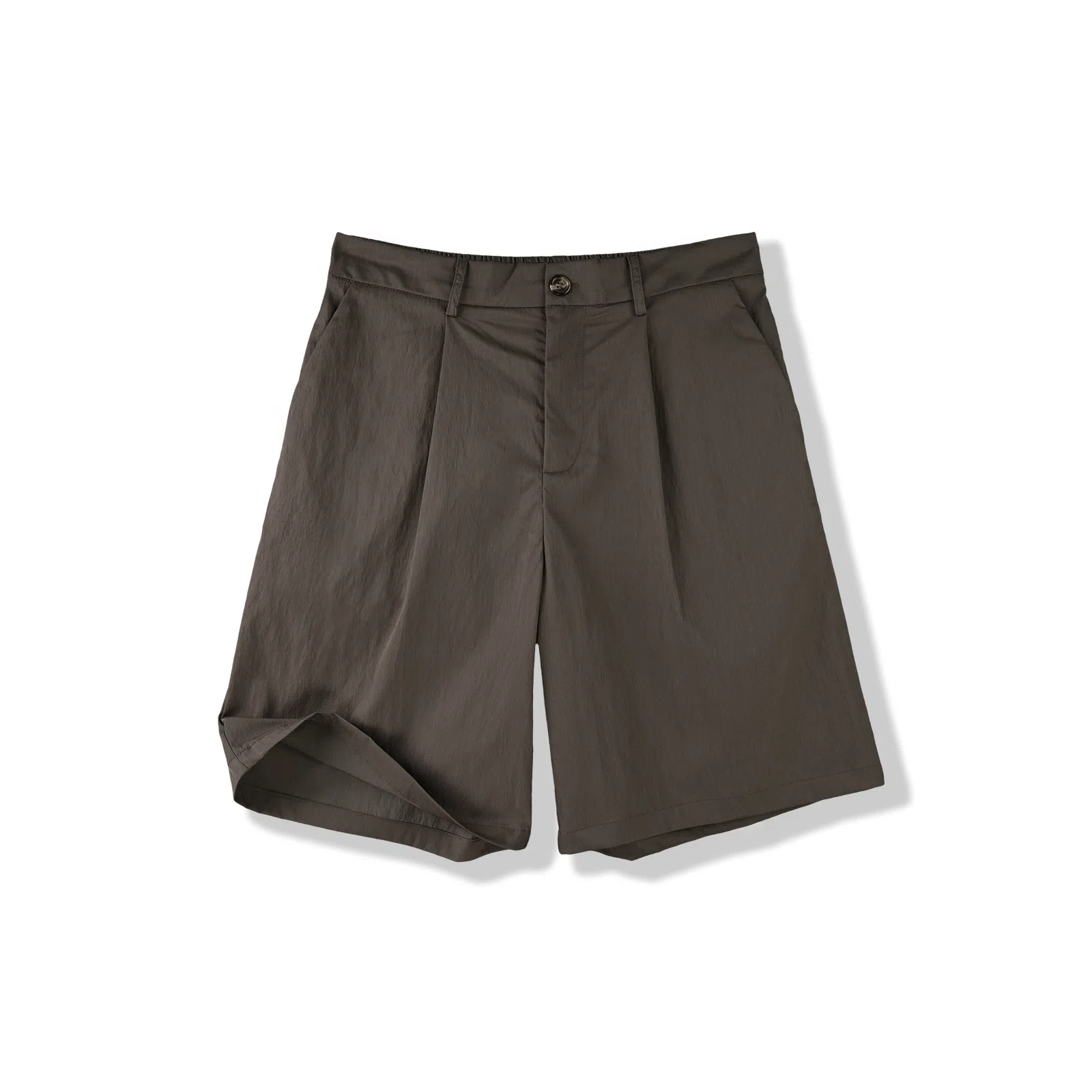 SHANTREE Retro Casual Shorts Khaki