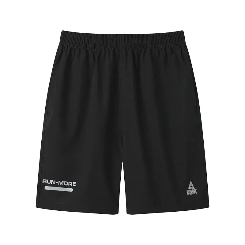 匹克 舒适透气运动游泳吸湿速干宽松五分篮球裤 男女同款 黑色