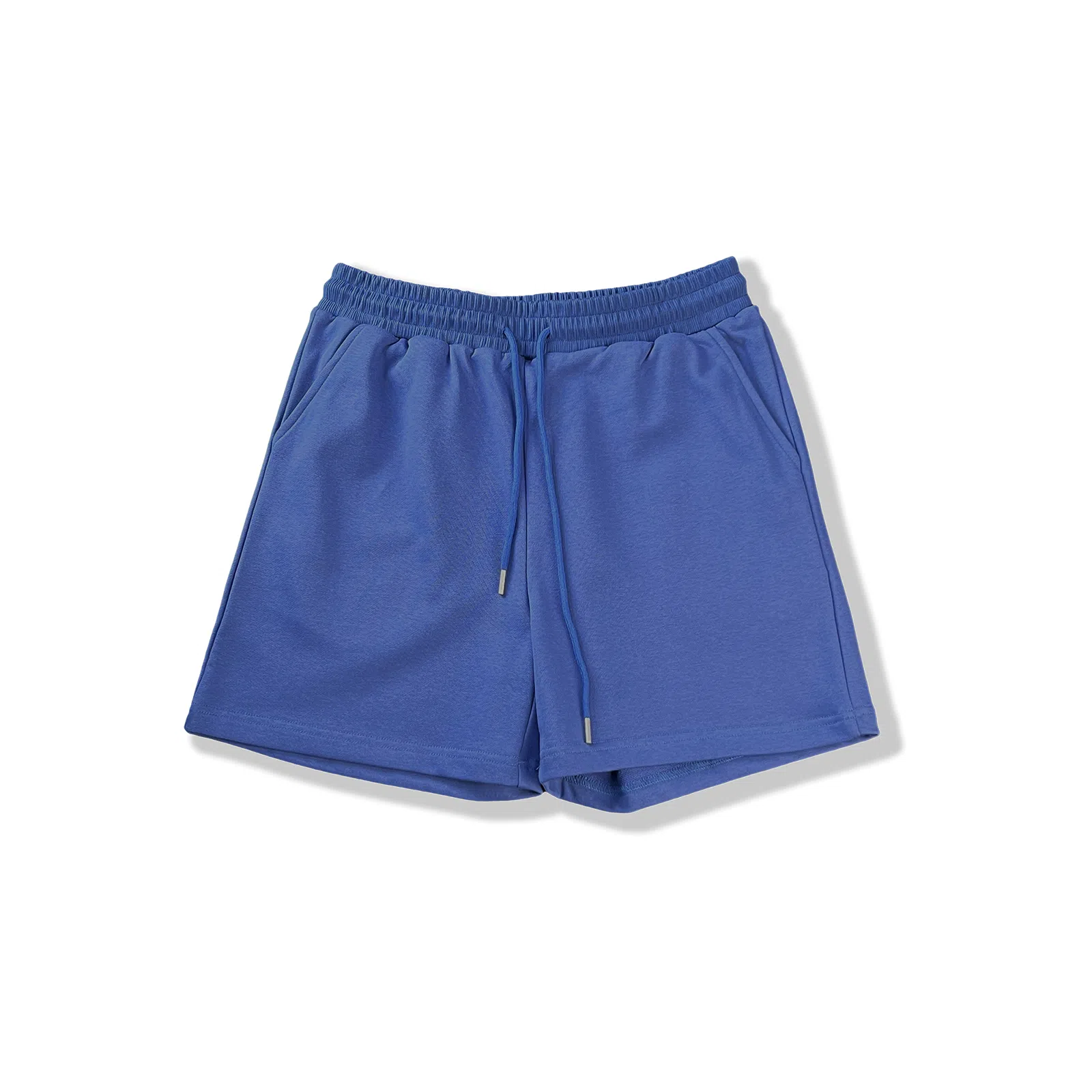 我是大卫 美式简约运动宽松基础款五分休闲短裤 男女同款 蓝色