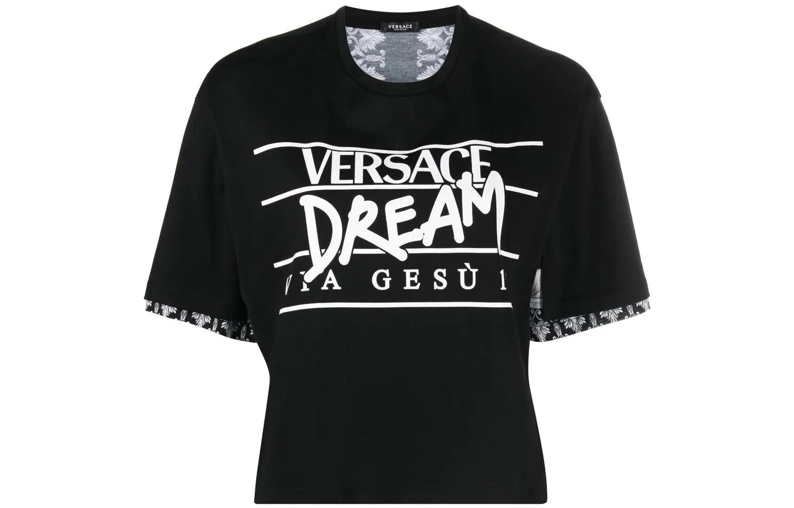 VERSACE FW22 Silver Baroque T