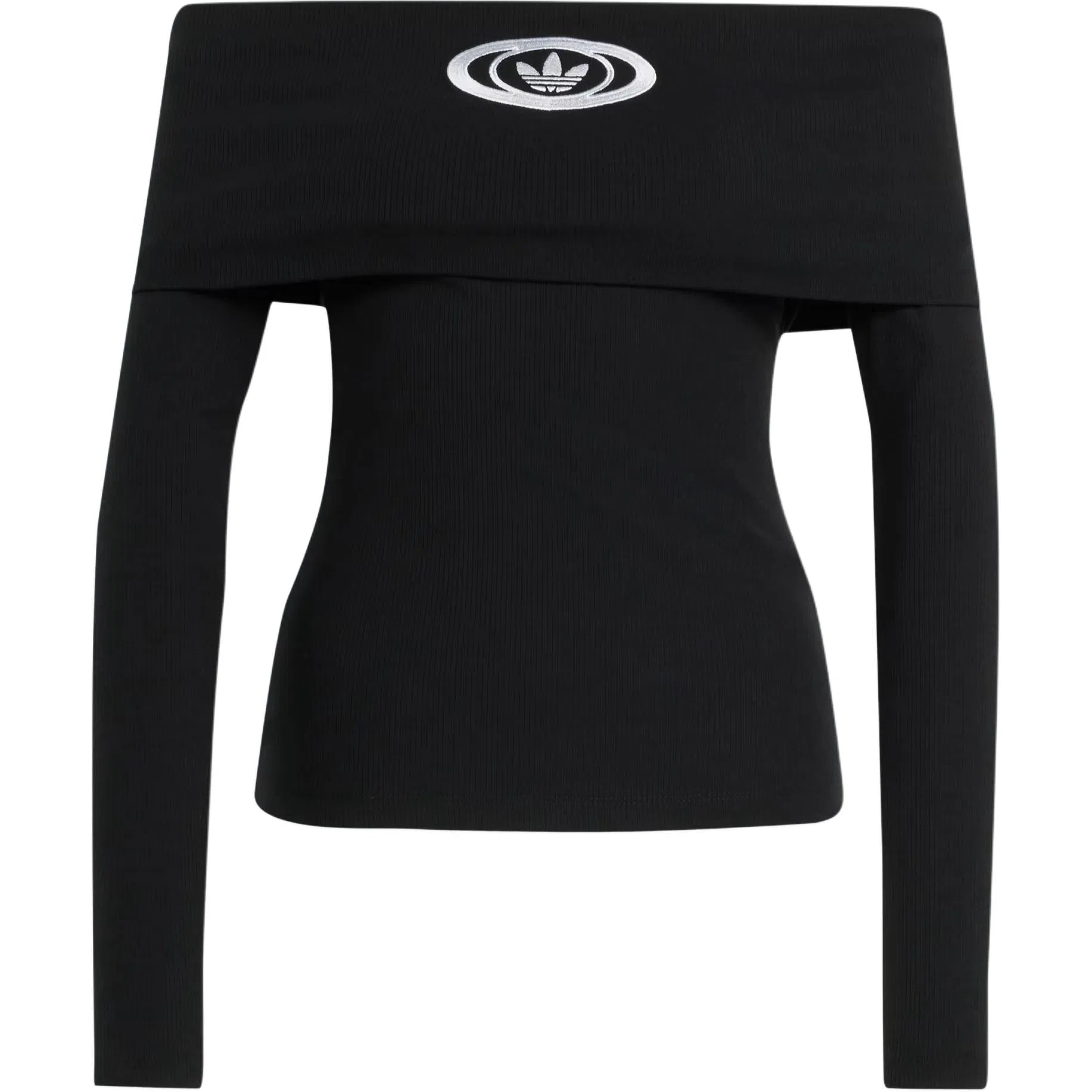 adidas originals Top Off Shoulder logo SS25T