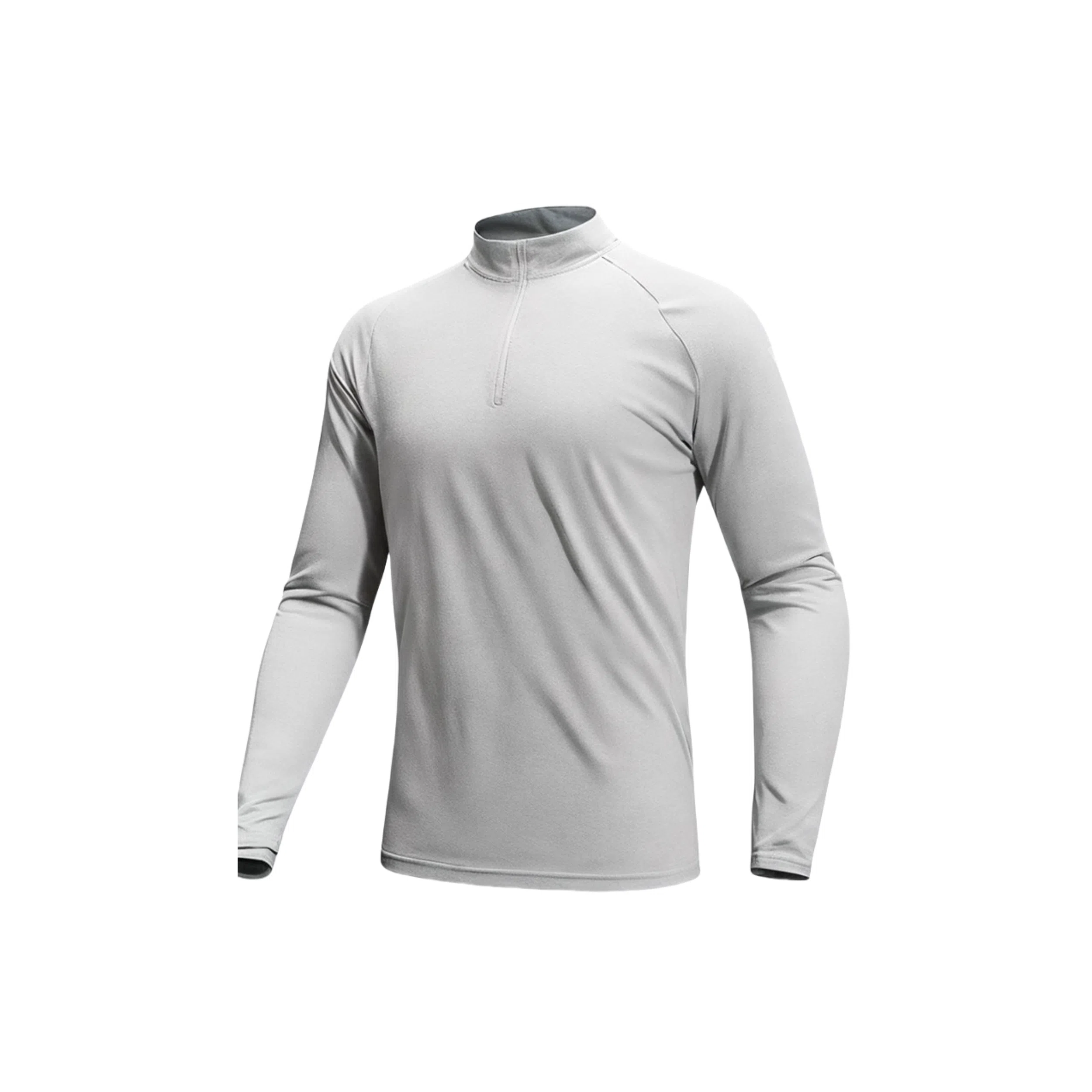 浪莎 户外轻薄速干运动弹力抗皱跑步长袖健身衣 男款