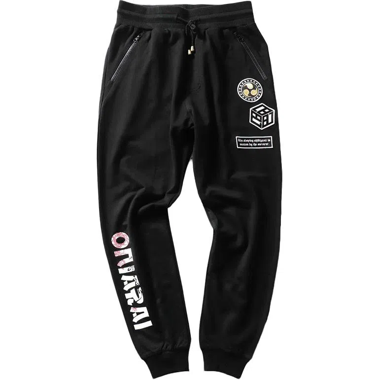 Onitsuka Tiger Bushin Embroidered Casual Pants Black