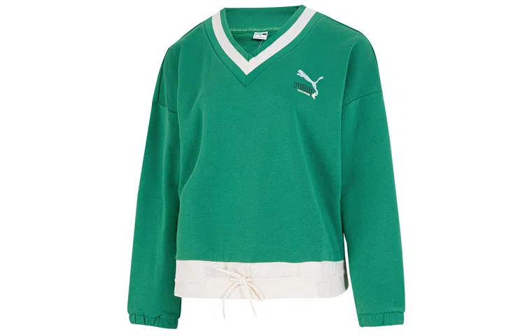 Puma Women Fashion V neck Sweatshirt