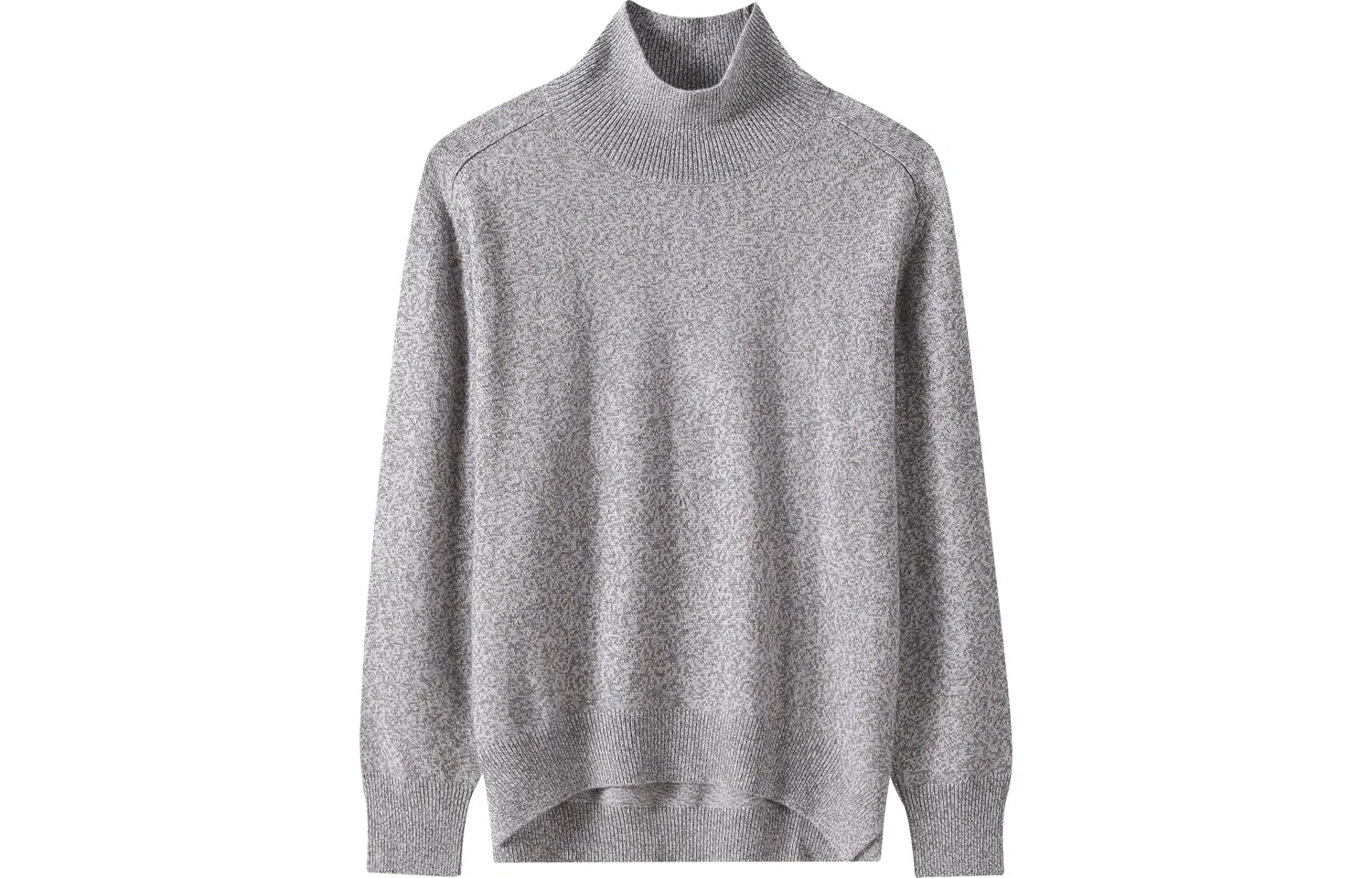 恒源祥 纯色半高领针织套头花纱毛衣 女款