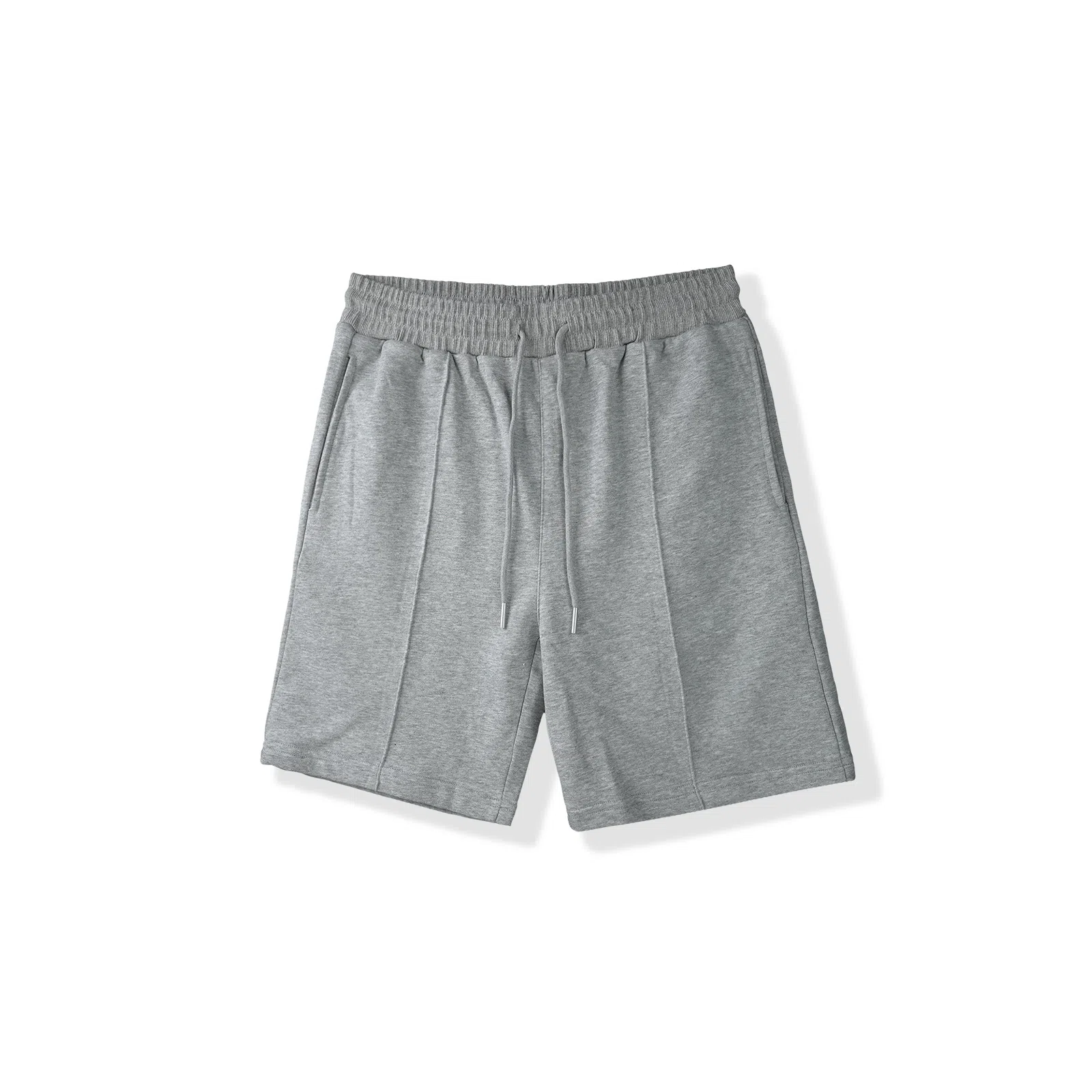 我是大卫 美式宽松运动卫裤薄款纯色百搭简约休闲短裤 男女同款 浅灰色