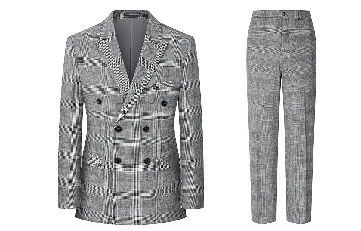 JOHNHOLLIS Houndstooth Suit Set
