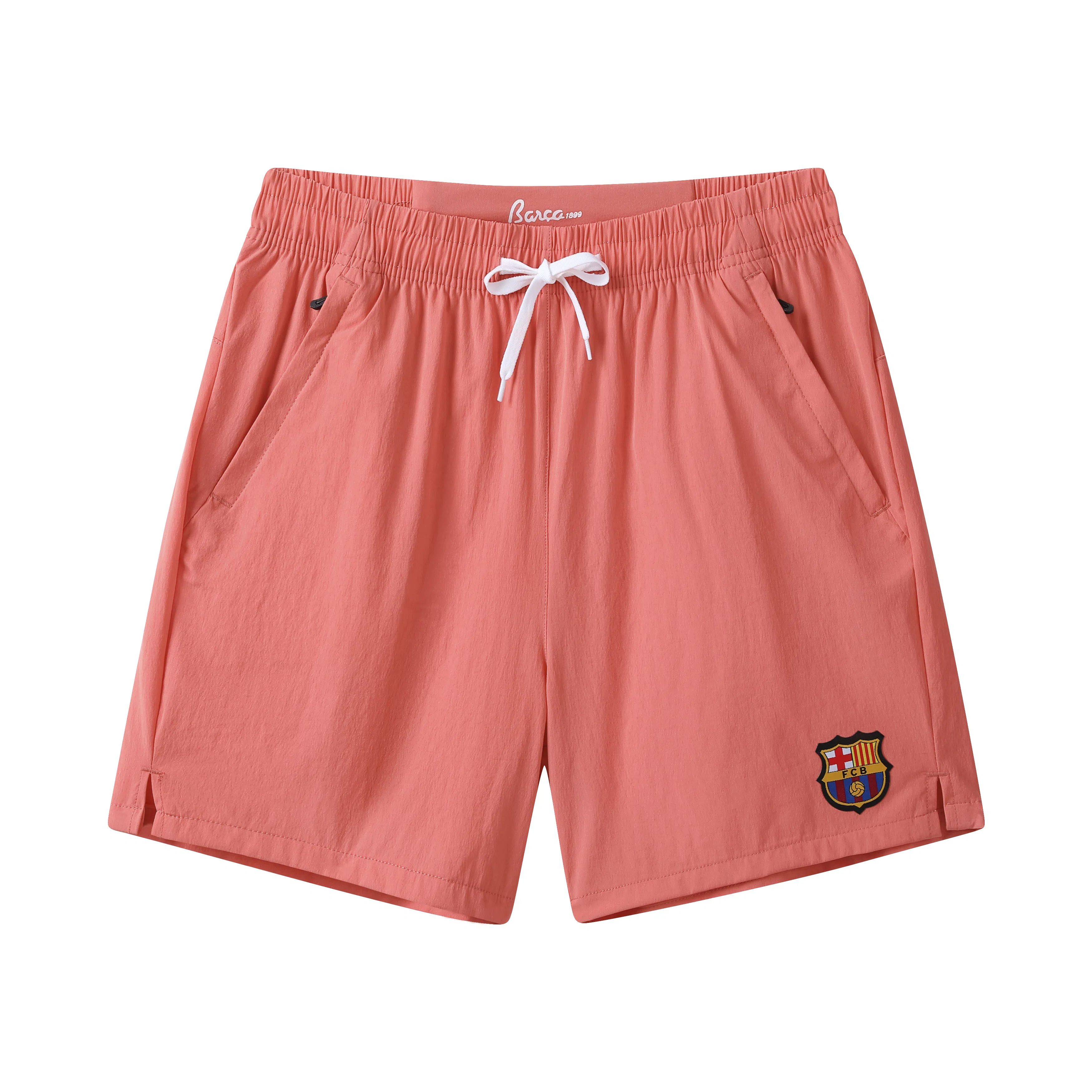 巴塞罗那足球俱乐部 吸汗透气跑步篮球健身训练宽松百搭运动五分休闲短裤 男女同款