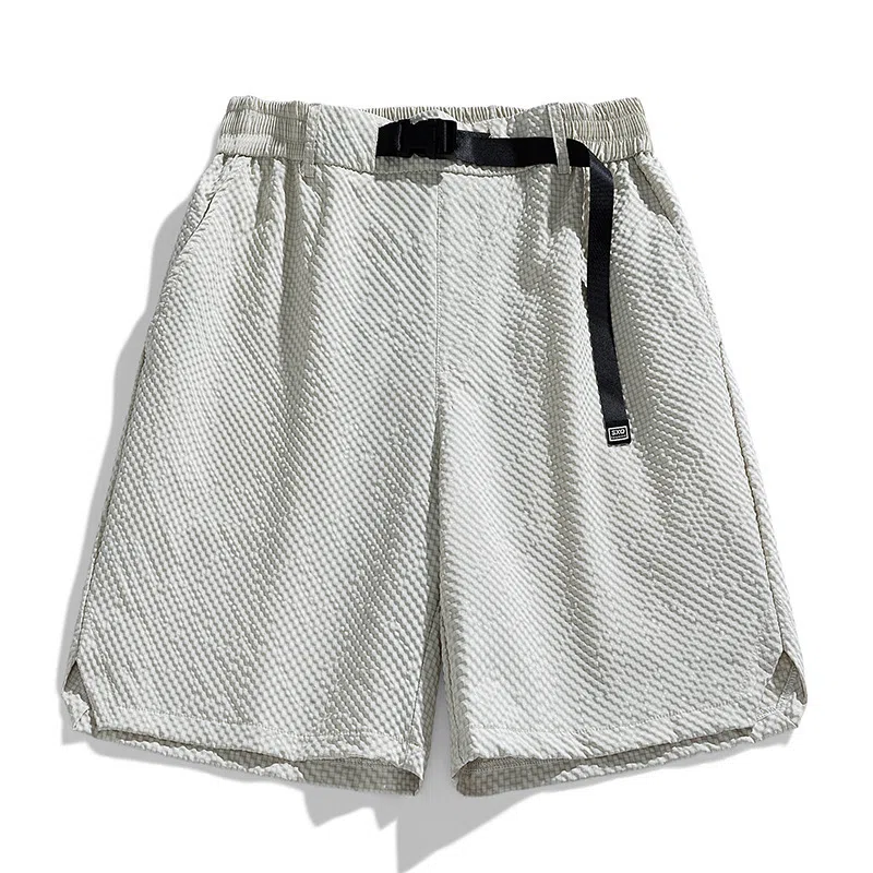 北极绒 宽松纯色薄款百搭三分休闲短裤 男款