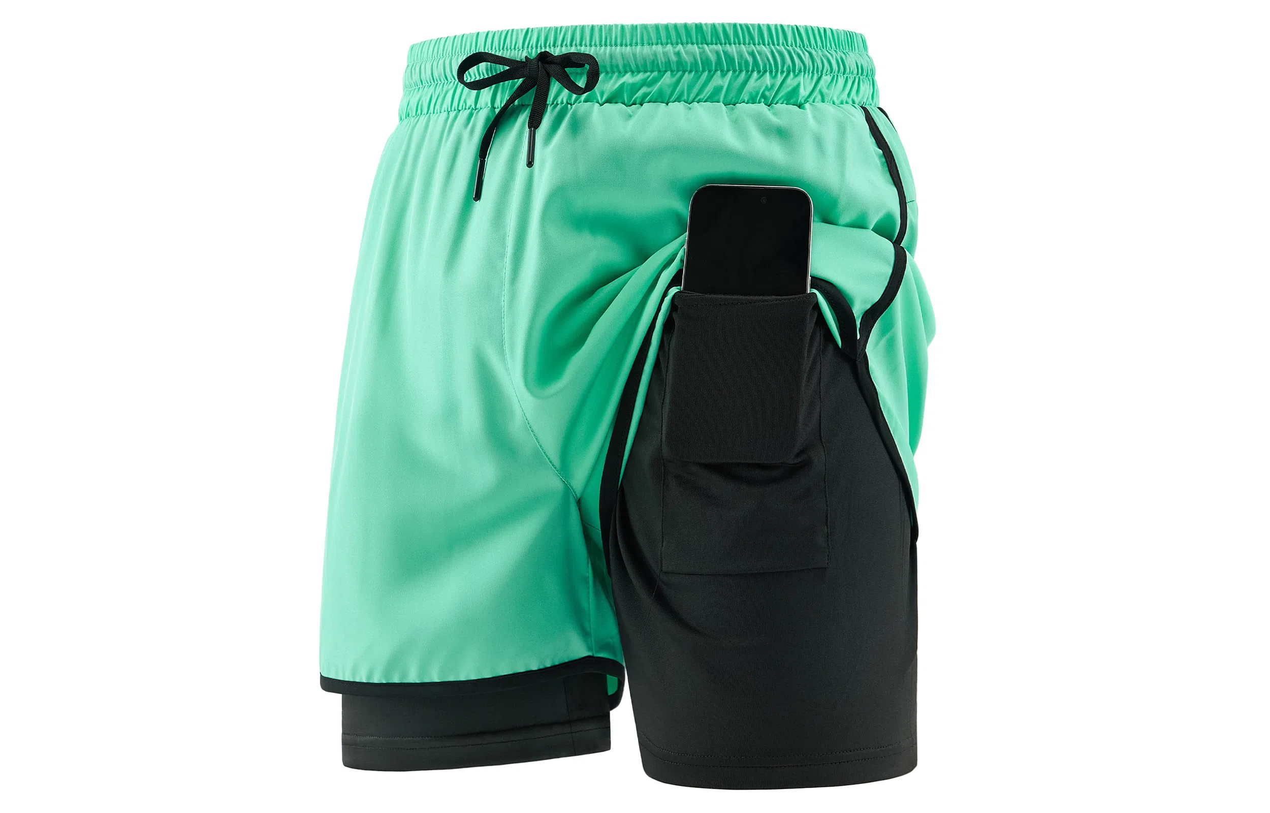 王者荣耀 鲁班七号款 美式基础款反光印花简约篮球跑步训练透气假两件紧身运动休闲短裤 男女同款