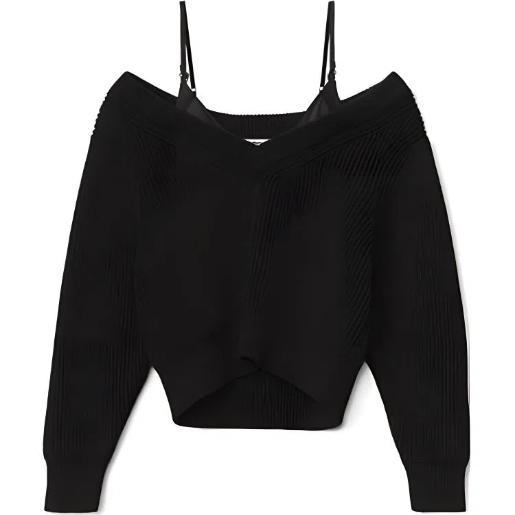 Alexander Wang FW22 Black Knit Top