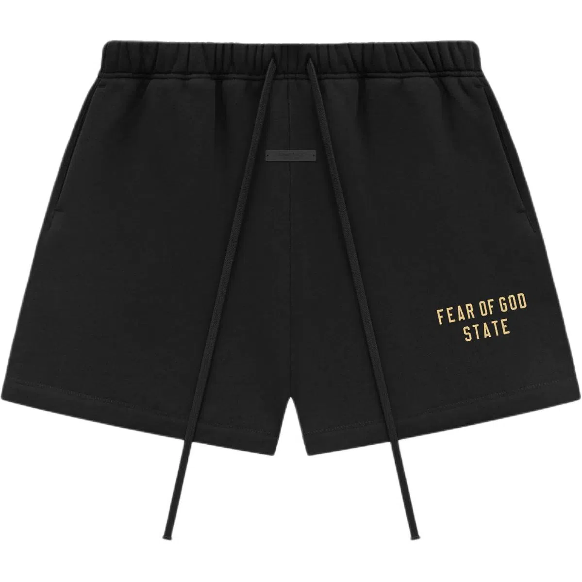 Fear of God Essentials Fleece Soccer Short Obsidian Black