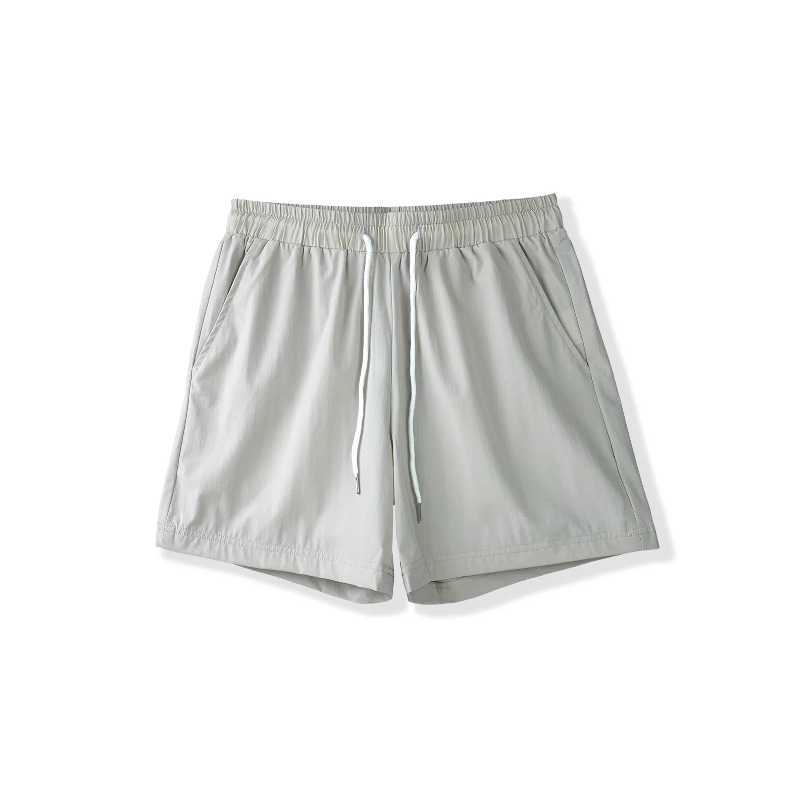 我是大卫 韩版简约透气速干直筒裤时尚宽松百搭五分休闲短裤 男女同款 灰色