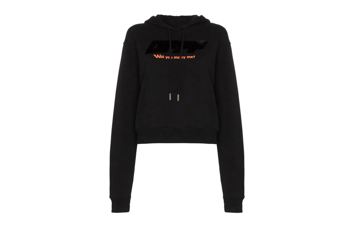 OFF-WHITE Modern Obstacles Hoodie Black