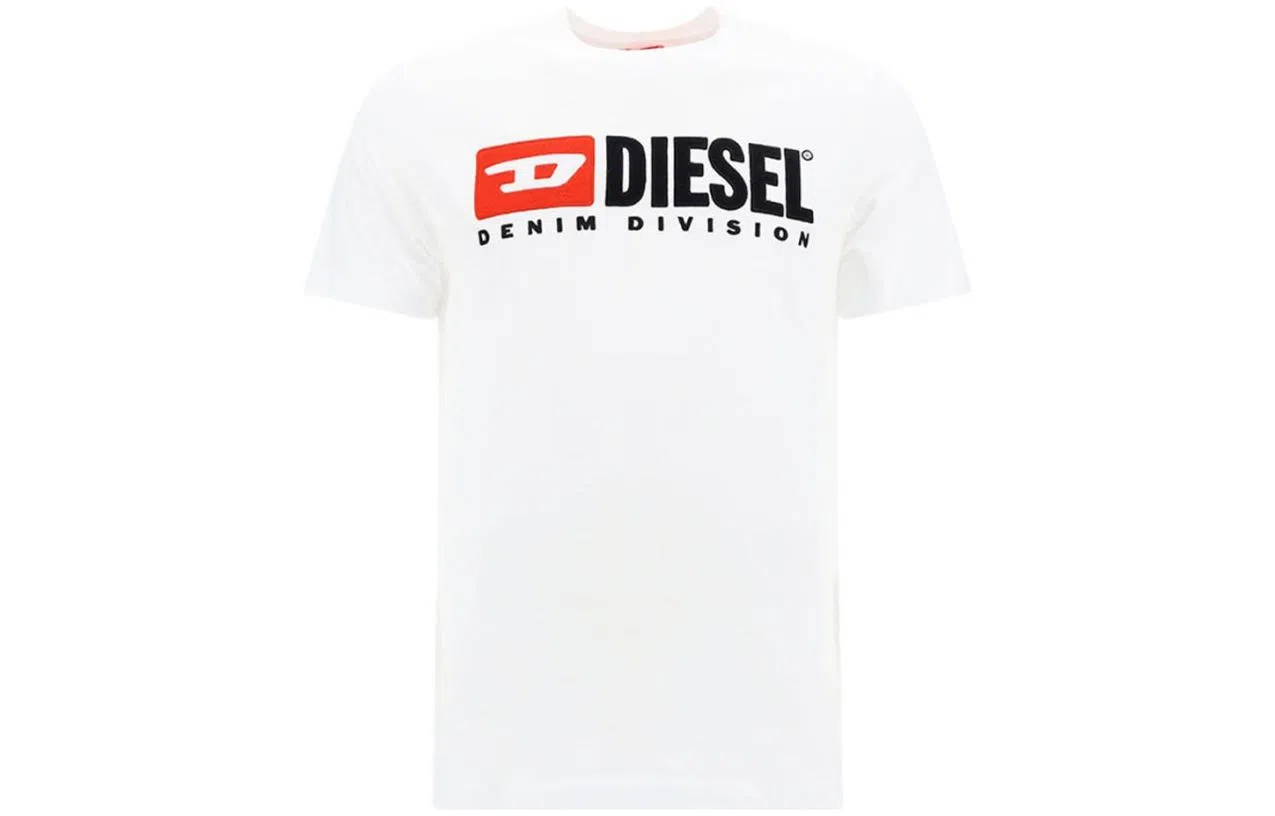 Diesel SS23 Logo Print T-Shirt White