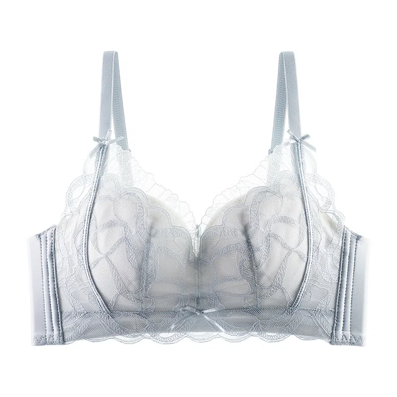 欧迪芬 无痕胸罩蕾丝聚拢防下垂上托无钢圈性感美背小胸显大文胸 女款