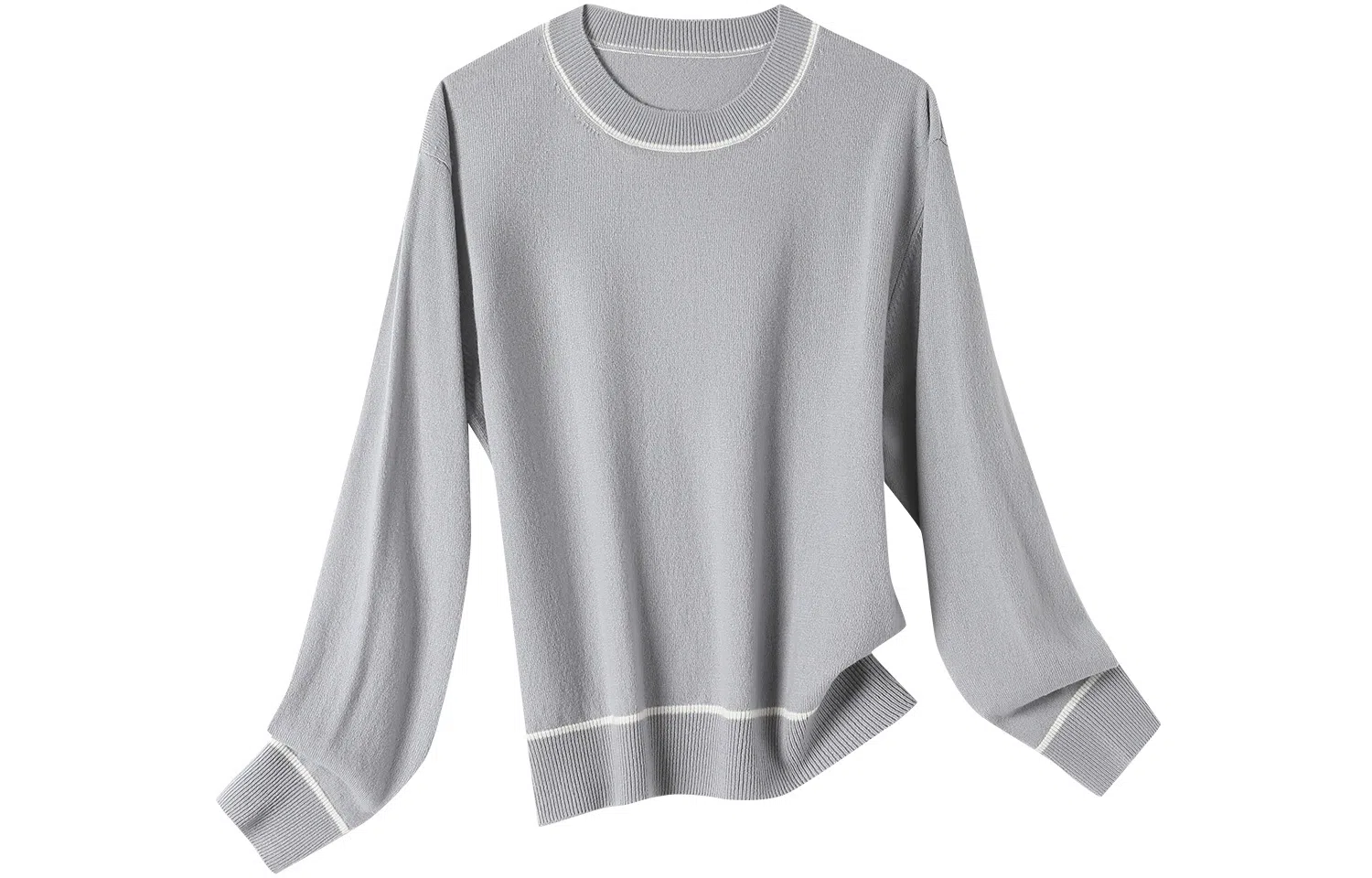 恒源祥 休闲纯色简约套头圆领毛衣 女款