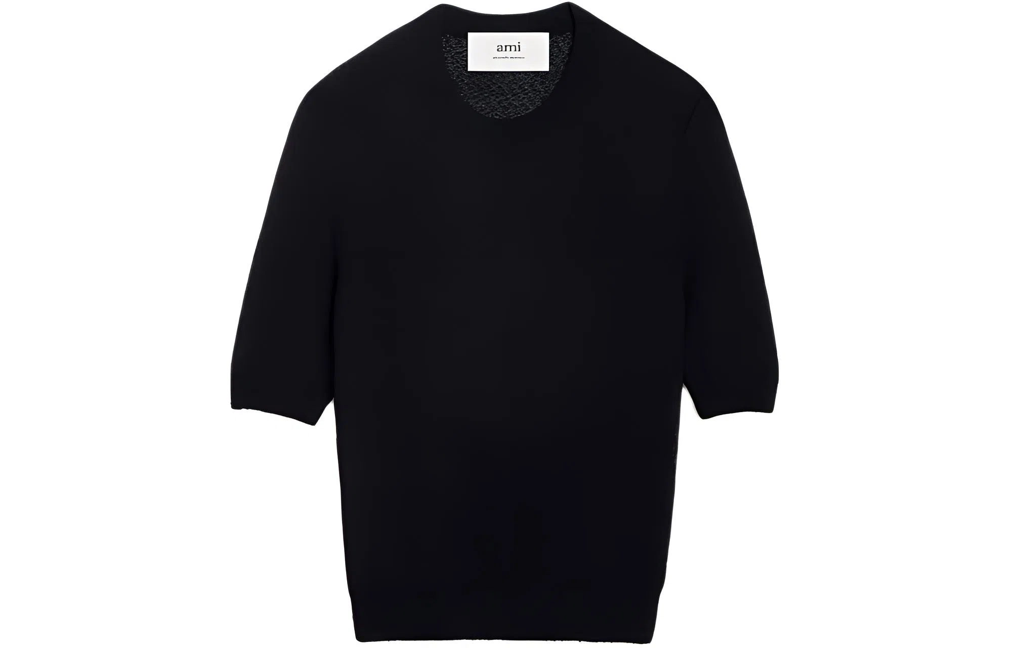 AMIPARIS Beaded Crew Neck Cropped T-Shirt T