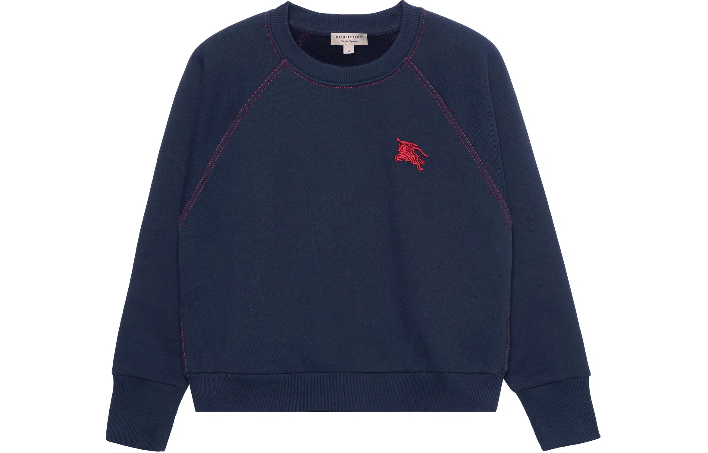 Burberry SS21 Logo Crewneck Sweatshirt Navy
